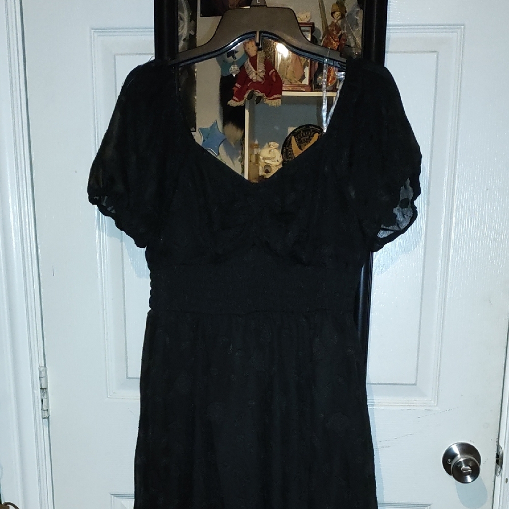 Brand New Black Rose Dress